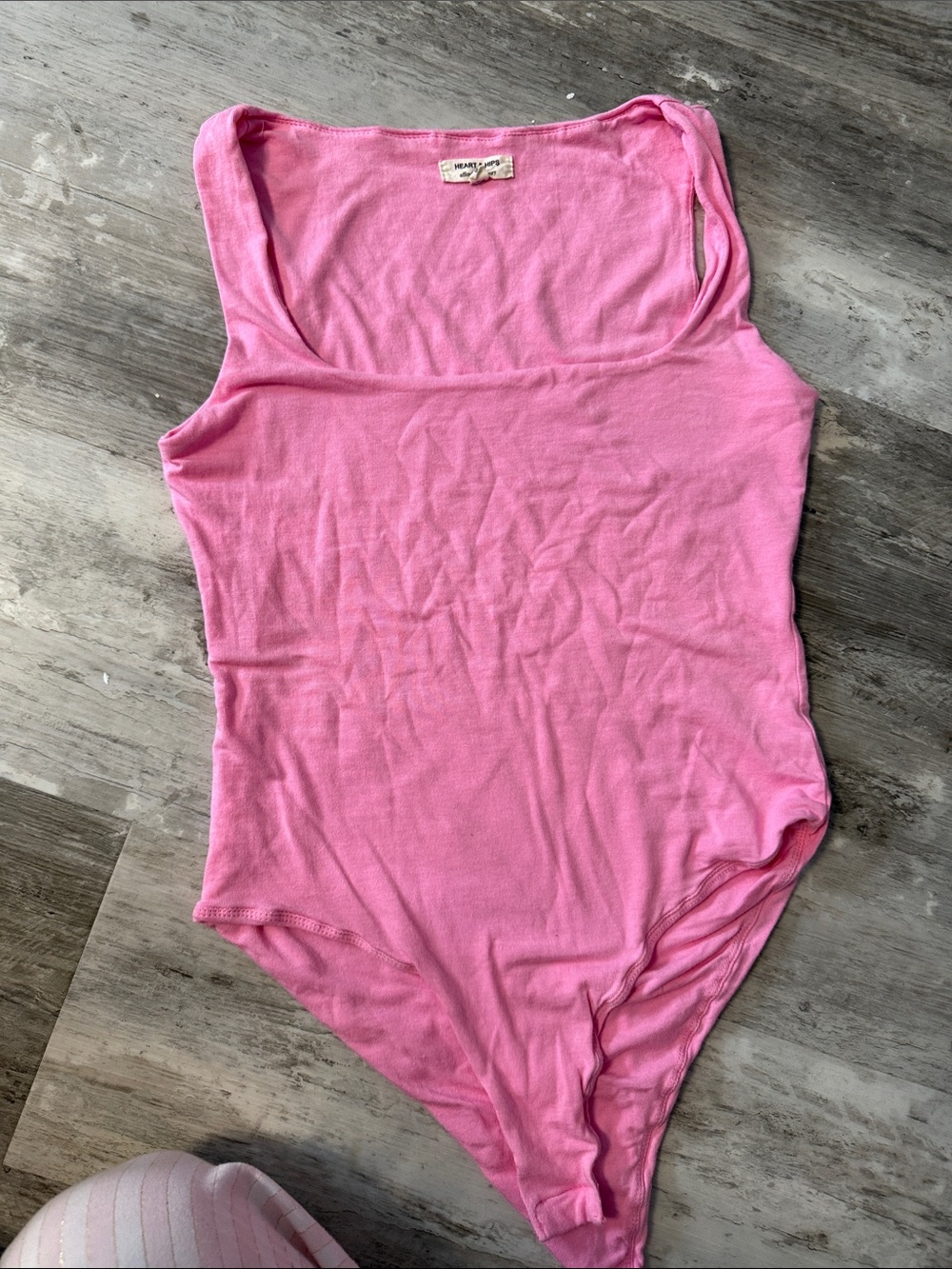 Pink Women's Tank Bodysuit - Unbranded